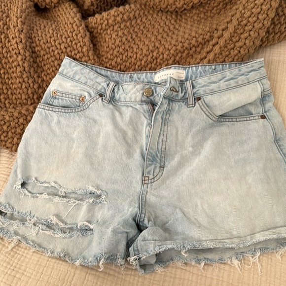 Topshop Pants - Top shop denim, distressed shorts size 8